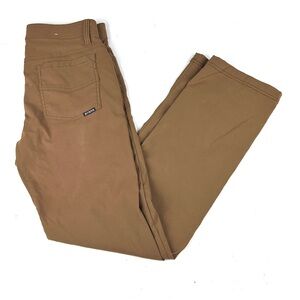 Prana Pants Mens 31 X 30 Brown Brion Standard Fit Stretch Zion 5-Pocket Hiking